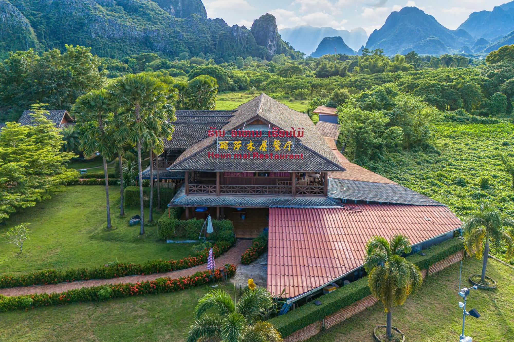 Lisha Garden Resort Hotel Vang Vieng Exterior foto